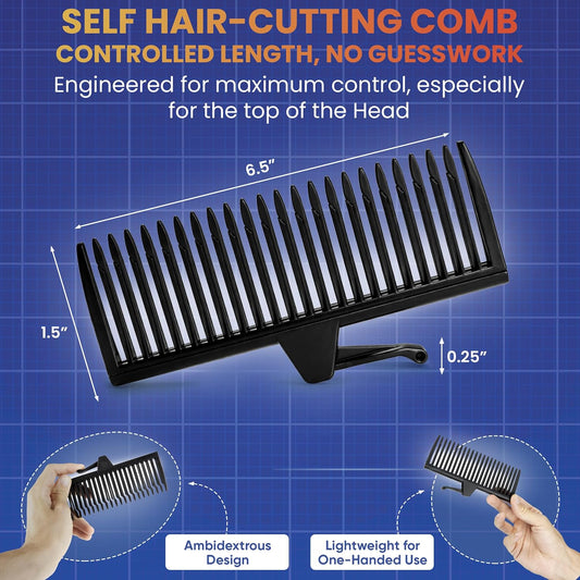 247 Groomed Self Haircut Comb For Men | DIY Hair Cutting Tool