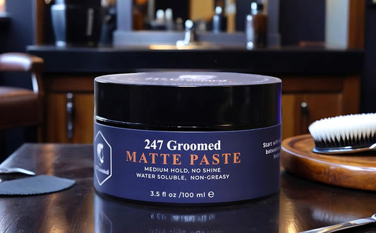 Matte Hair Paste For Men | Matte Pomade For Men | All-Day Medium Hold, Low Shine Finish For All Hair Types | Thickening Paste Adds Volume & Texture | Beeswax Based Hair Clay